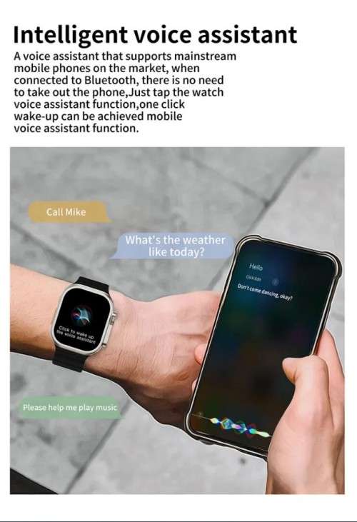 Z77 Ultra AMOLED Smart Watch Heart Rate Blood Press Bluetooth Call Watch Wireless Charging GPS