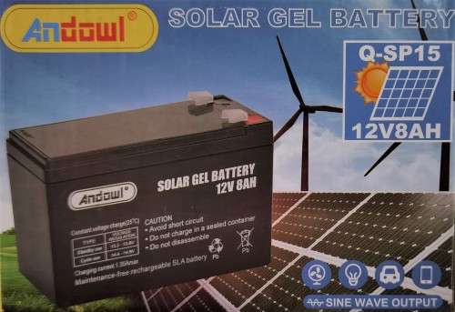 12V8A Alarm Battery Gel Battery for Alarms, Gate, UPS, CCTV, Security Systems