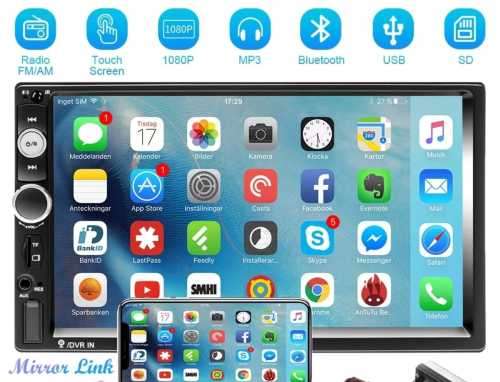 5011D &  7 Inch TFT HD Touchscreen Radio. Mp3. Mp4. Mp5 Bluetooth 7LED Backlights 60w