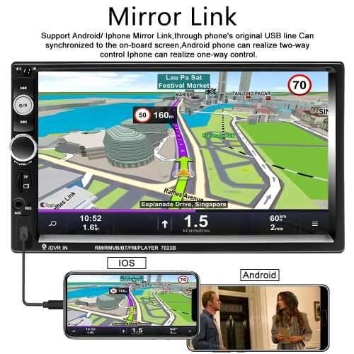 5011D &  7 Inch TFT HD Touchscreen Radio. Mp3. Mp4. Mp5 Bluetooth 7LED Backlights 60w