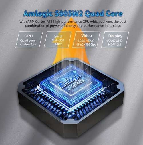 X96 Mini 4K Android TV Box 64GB Rom and 4GB Ram