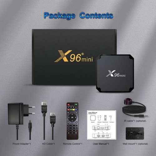 X96 Mini 4K Android TV Box 64GB Rom and 4GB Ram