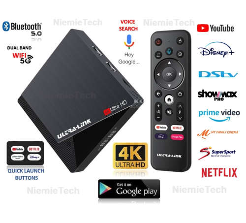 Ultra-Link 4K Ultra HD Android TV Box  8GB All Local apps compatible