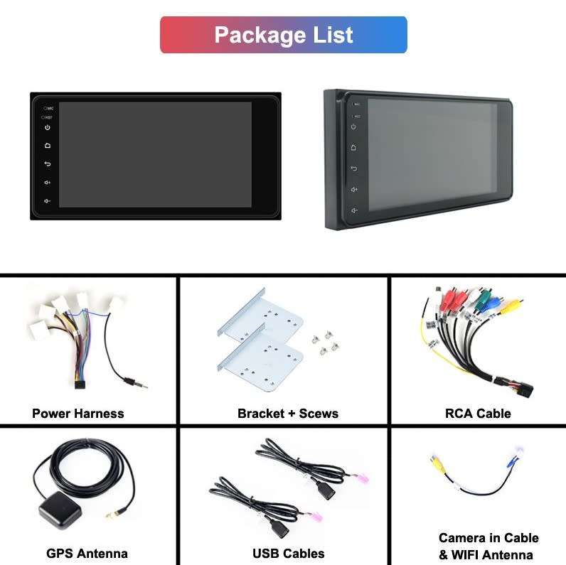 Toyota Pervoi CTC-7802 7 inch Android GPS Multimedia System Touch Screen