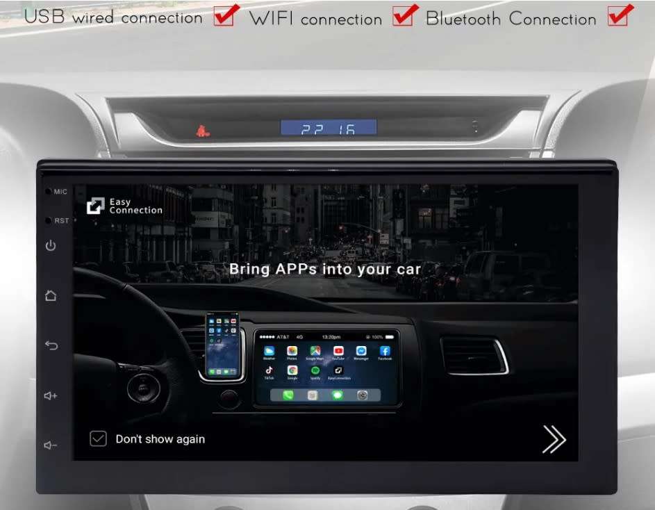 64GB SOAK Android 13 Inch Touch Screen GPS Car Radio Google Maps Wifi, Designed VORDON in EU