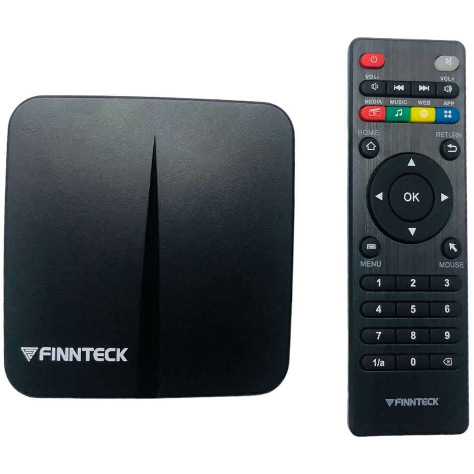 5G Finnteck Android Tv Box 4K 8GB. Local Apps Compatible