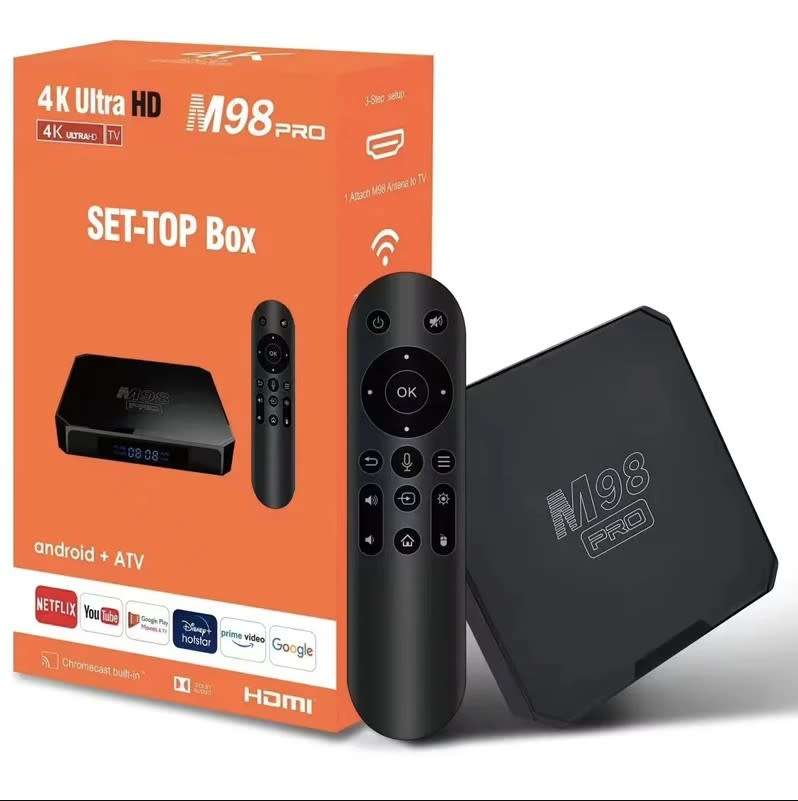 M98 PRO Android 11.0 ATV Smart TV BOX  16gb 4KHDR, Bluetooth 5.0