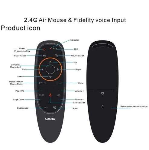 Voice & Air Mouse 2.4GHz Remote Control for Android Box / Smart TV / PC