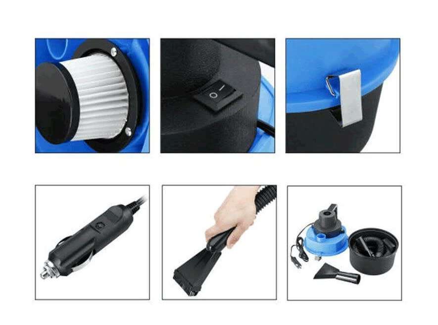 DC 12V 180W Portable Handheld Car Canister Vacuum Cleaner CTC-589