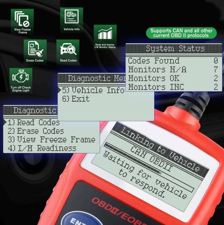OBD-II Diagnostic Code Scanner Q-GZ037OBD-II Diagnostic Code Scanner Universal