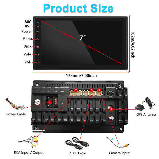 64GB SOAK Android 13 Inch Touch Screen GPS Car Radio Google Maps Wifi, Designed VORDON in EU