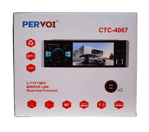 60W x 4 CTC-4067 Single Din 4.1 Inch Touch Screen with Android Mirror Link