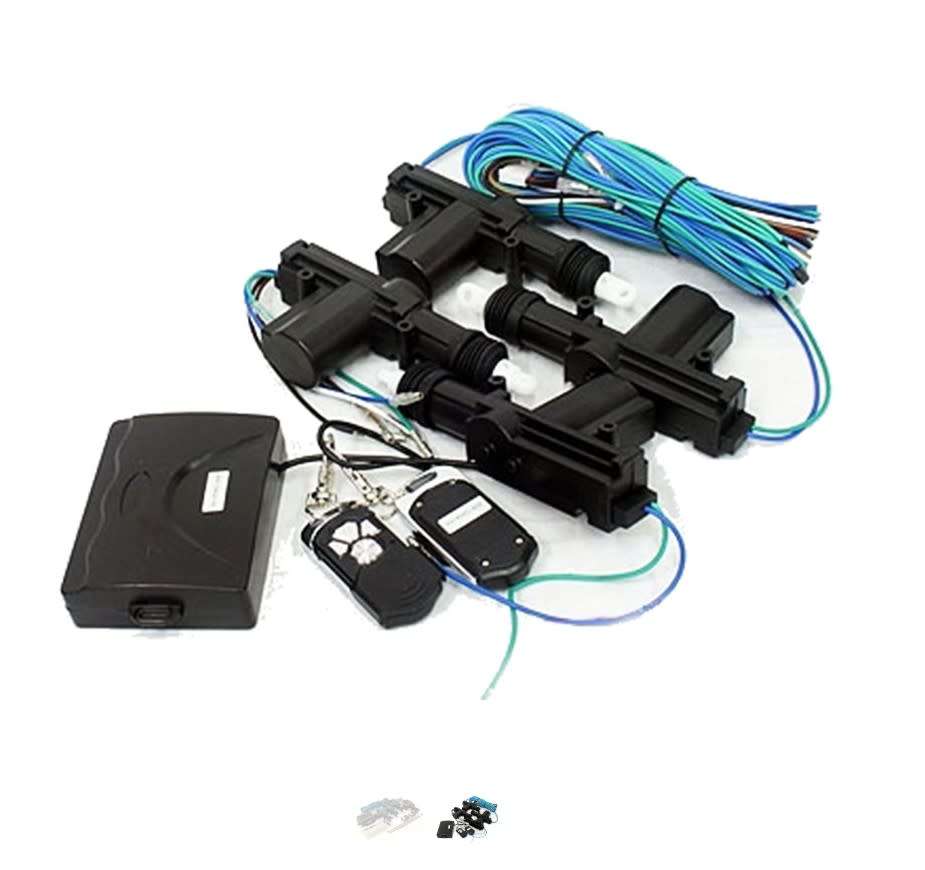 4 Door Central Locking Kit with Remote Controls