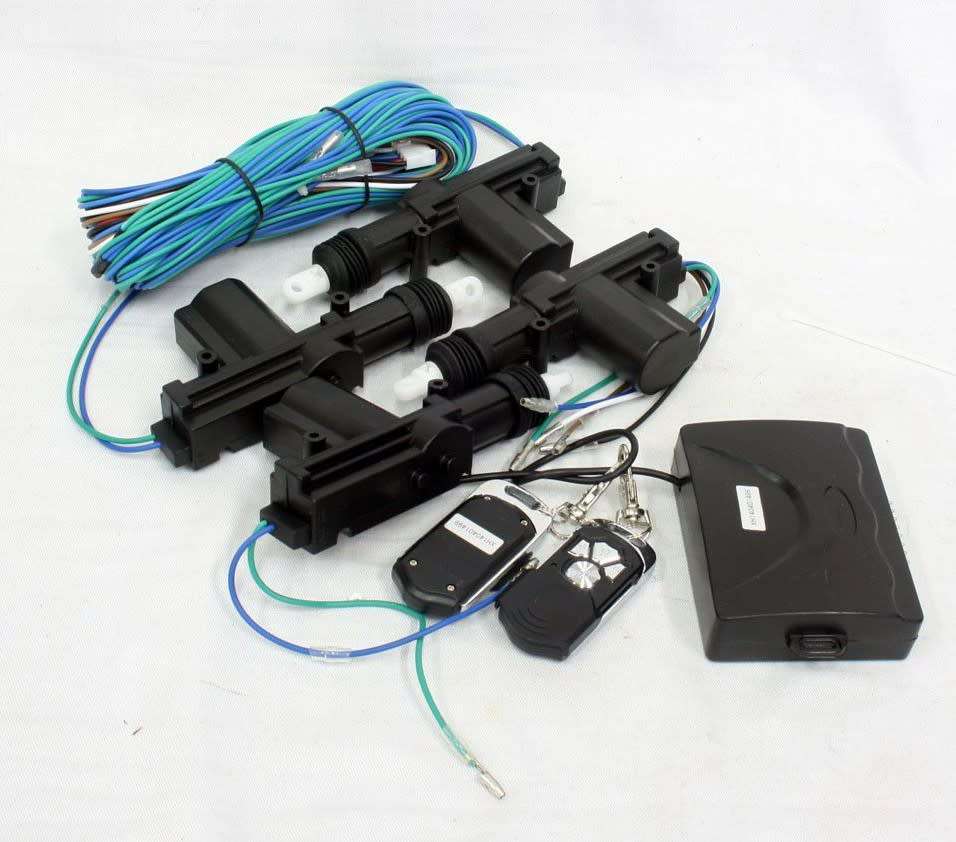 4 Door Central Locking Kit with Remote Controls
