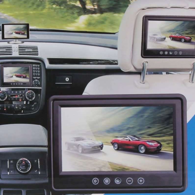 7 Inch 16:9 HD Pillow TFT LCD Color Screen Car Rearview Monitor CTC-591-7