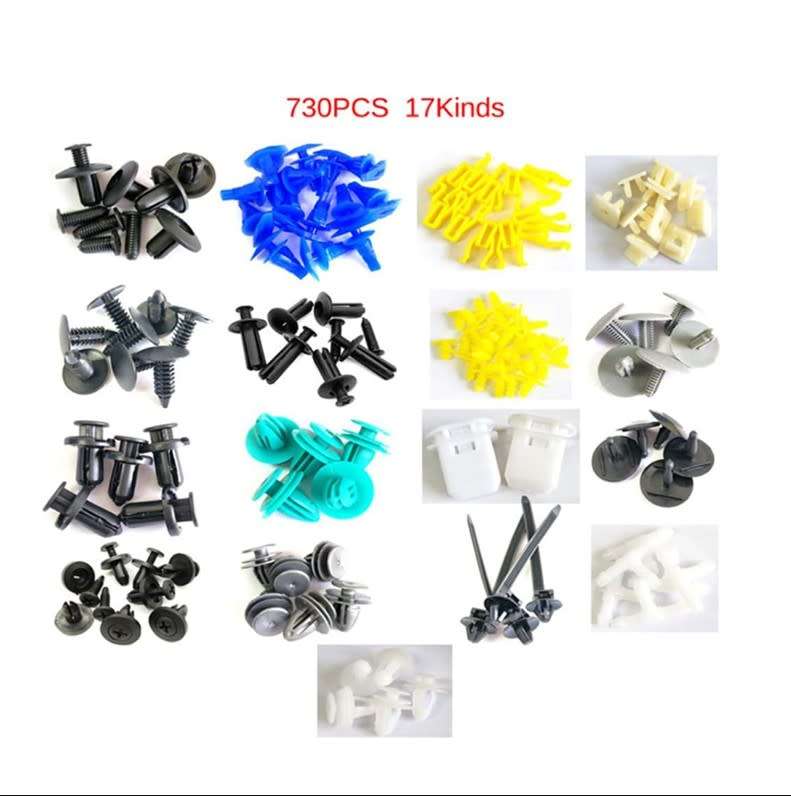 730Pc Car Auto Retainer Body Clips Kit Interior and Extirior