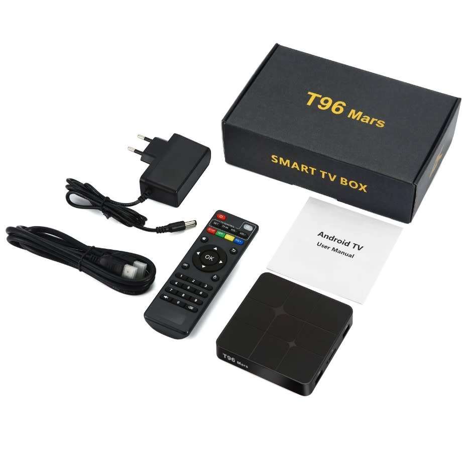 T96 Mars 4K HD 5G Wifi Smart TV Box 905W Quad-Core Plus 16GB