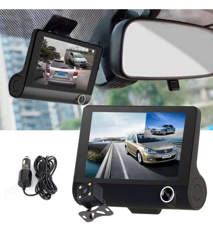 Ideal for Uber & Bolt drivers Wdr Dashcam 3 Camera Lens Video Car Dvr Full Hd 1080p Description