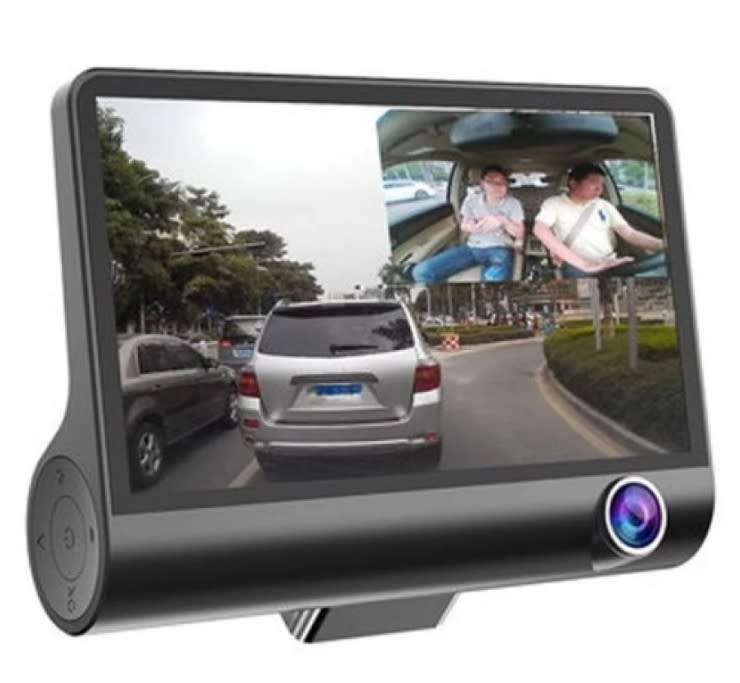 Ideal for Uber & Bolt drivers Wdr Dashcam 3 Camera Lens Video Car Dvr Full Hd 1080p Description