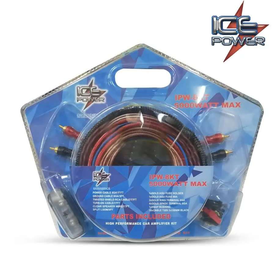 Ice Power 8-Gauge Wiring Kit 5000 watt