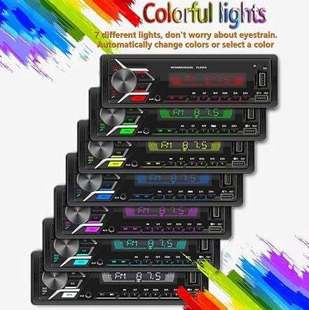 Yakoc Radio MP3 Car 8255 Bluetooth FM USB SD Card Aux Output 4*75watt