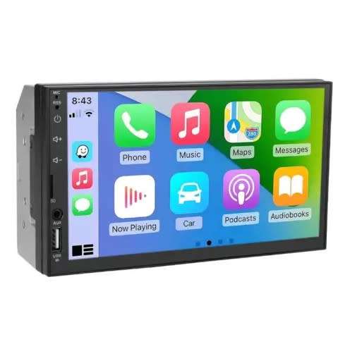 DOUBLE DIN car MP5 player,  Pervoi CTC 7166, LCD, TFT, 7 inch screen, BT, CARPLAY