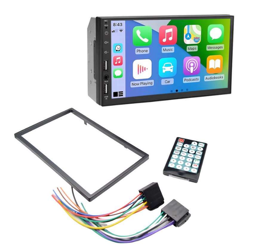 DOUBLE DIN car MP5 player,  Pervoi CTC 7166, LCD, TFT, 7 inch screen, BT, CARPLAY