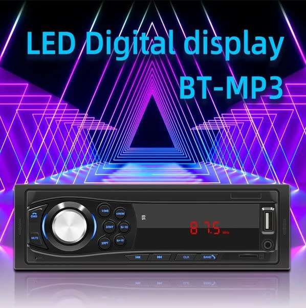 Fussion 1DIN car Radios Stereo Remote Control Digital Bluetooth Audio Music Stereo 12V Car Radio Mp3