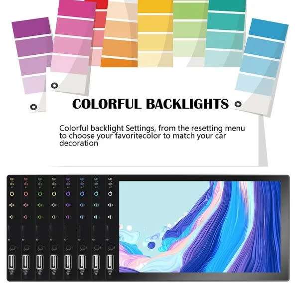 SOAK 7023D   7 Inch TFT FHD Touchscreen Radio. Mp3. Mp4. Mp5 Bluetooth 7LED Backlights 60w x 4