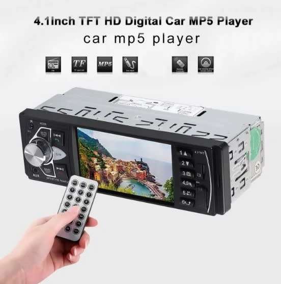 4.1 inch Yakoc Tft Single Din Mp5 Car Radio Bluetooth Usb Aux