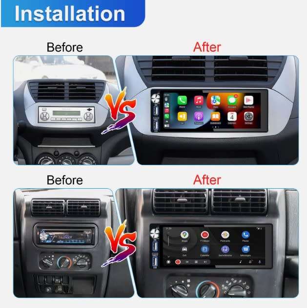 6.9 inch 1080p built in Carplay Android Auto MP5 Radio Touch screen Single Din