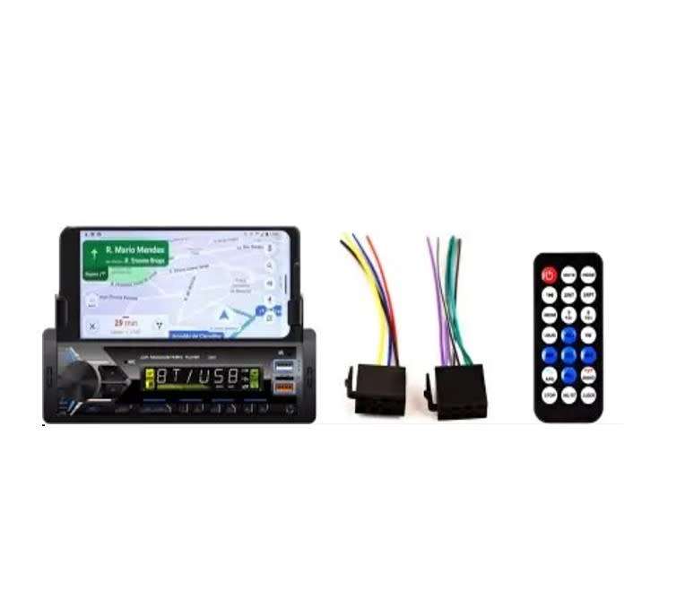 Yakoc 60w Mp3 Car Audio Bluetooth,USB with in-Built Smartphone Holder