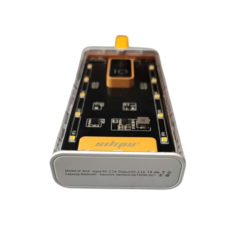 Silipu 8000mAh Transparent Dual 2.1A USB Power Bank