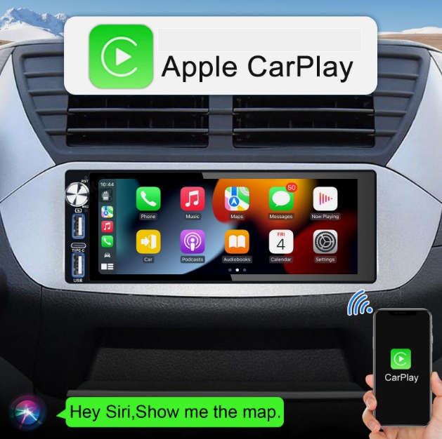 6.9 inch 1080p built in Carplay Android Auto MP5 Radio Touch screen Single Din