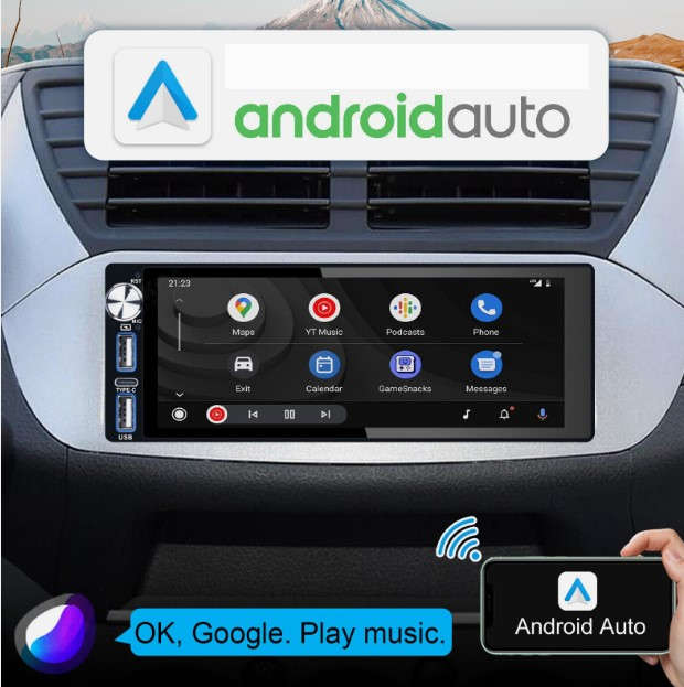 6.9 inch 1080p built in Carplay Android Auto MP5 Radio Touch screen Single Din