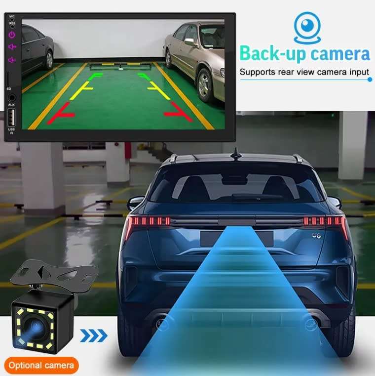 Android Auto/Carplay Double din 7inch HD Touch Screen Head unit with DVR Function