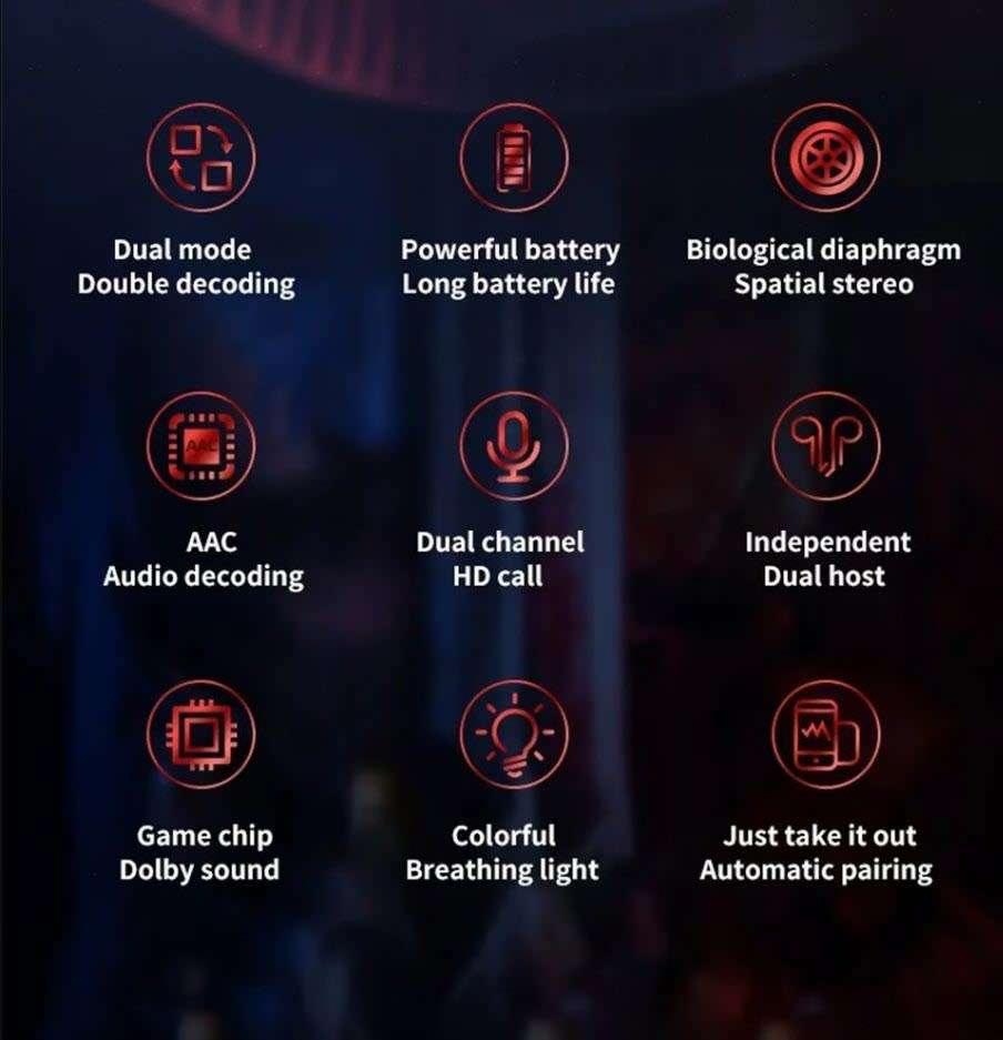 Wireless M28 Earphones with Power Bank - iOS & Android Compatible