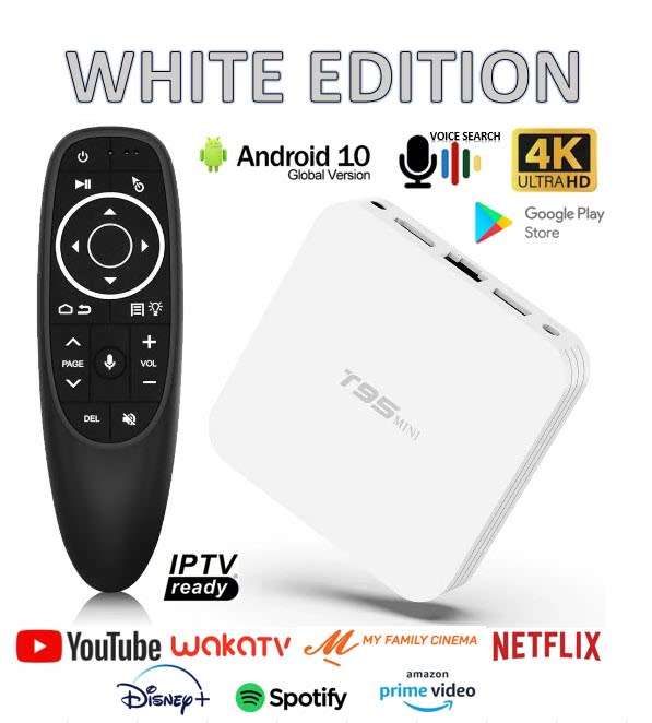 T95 Mini Smart Tv Box Android  10.0 4K HDR  Allwiner Quad Core CPU 16GB