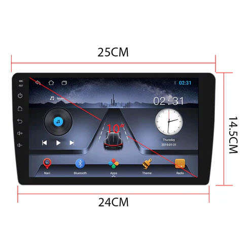 9 Inch 8 Core Touch Screen 64GB Android Car Android Auto GPS 909 Quad Core Designed by Vordon in EU