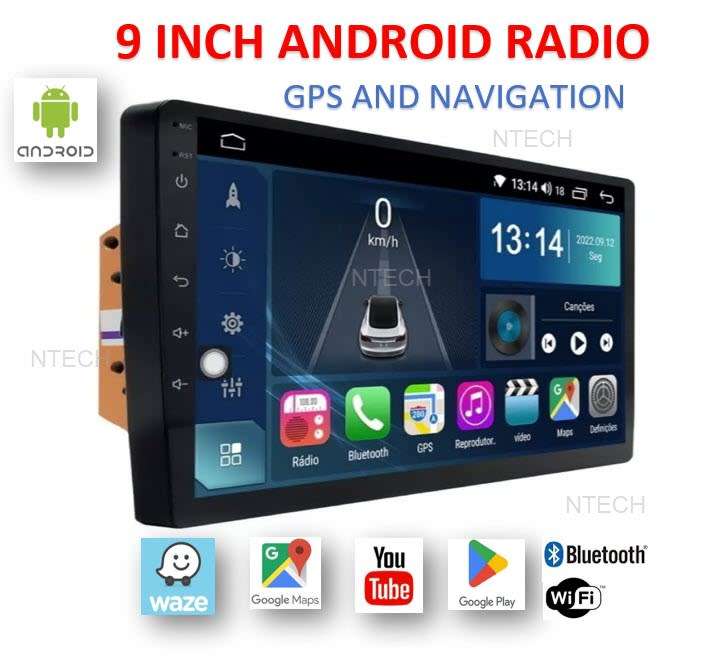 9 Inch 8 Core Touch Screen 64GB Android Car Android Auto GPS 909 Quad Core Designed by Vordon in EU