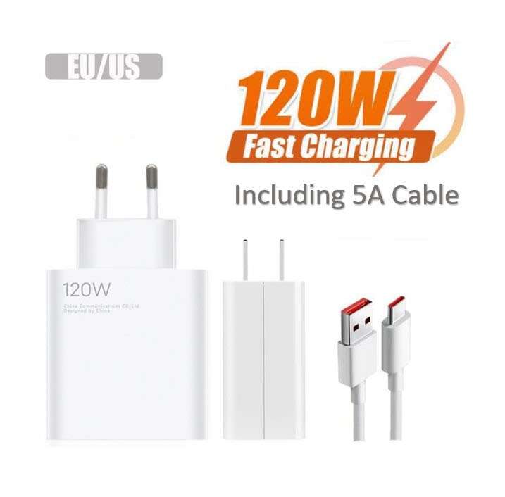 Olesson 120W Super Fast Charging USB Charger including 5A Cable