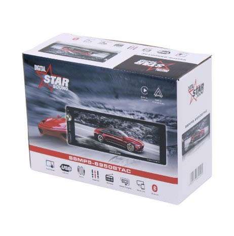 Starsound SSMP5-6950BTAC 6.9 Single Din Media Player with Android Auto 1080p