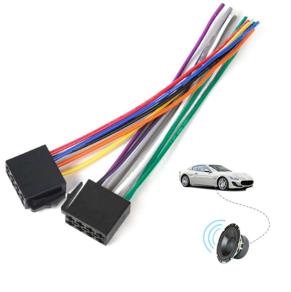 Replacement Universal ISO Standard Wire Harness Female Adapter Connector Cable Radio Wiring