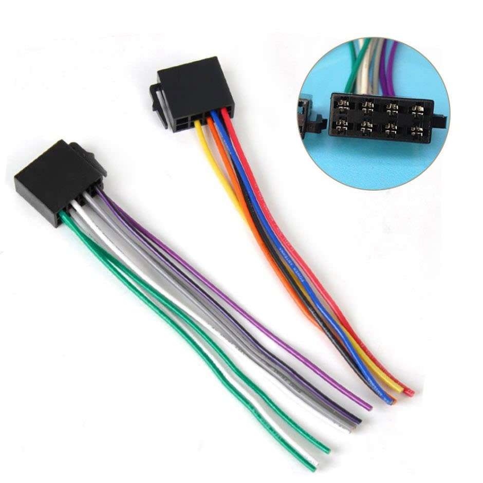 Replacement Universal ISO Standard Wire Harness Female Adapter Connector Cable Radio Wiring