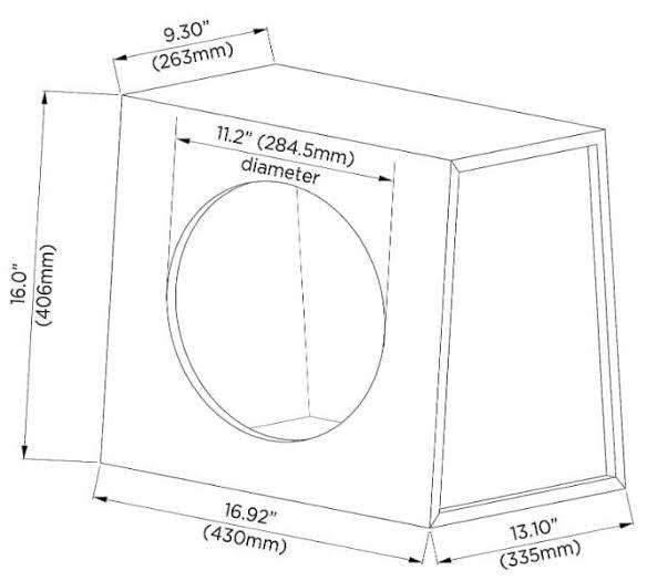 12 Inch Single Subwoofer Enclosure