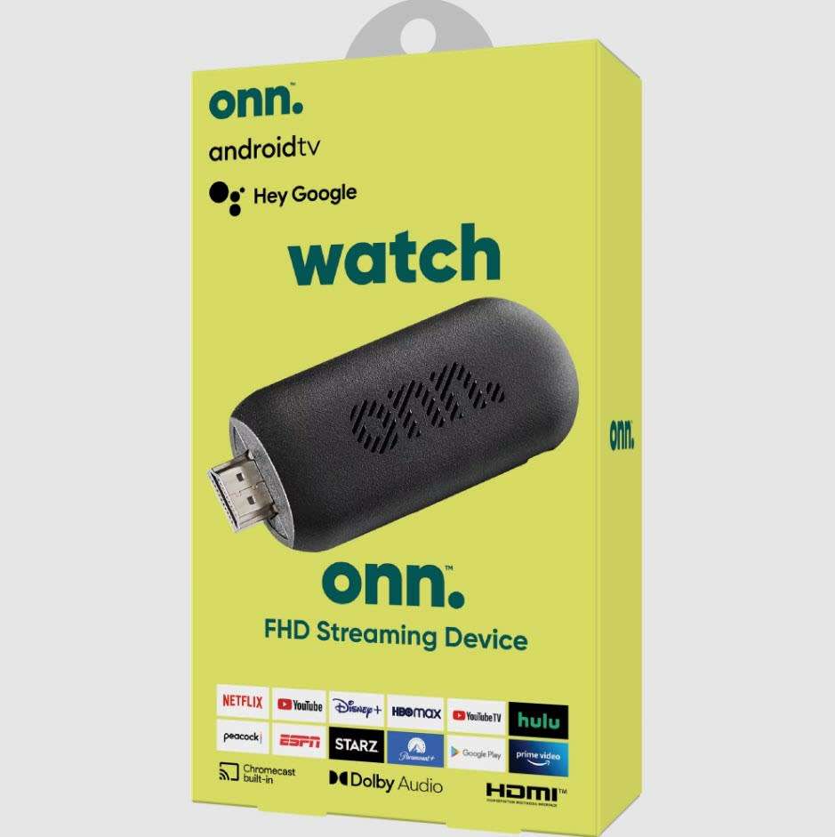 2024 Onn Google 12 Tv OS & Netflix Certified TV Stick FHD, All Apps Compatible Rev3