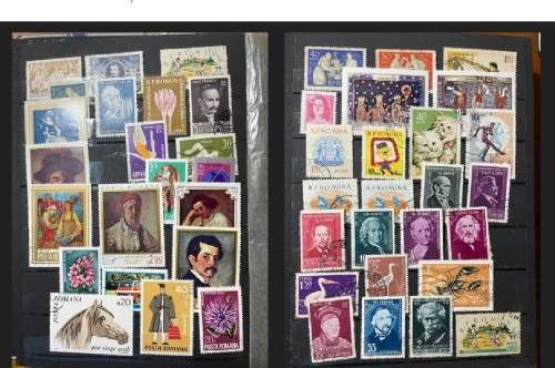 A5 Stockbook filled with stamps from Romania