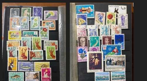 A5 Stockbook filled with stamps from Romania