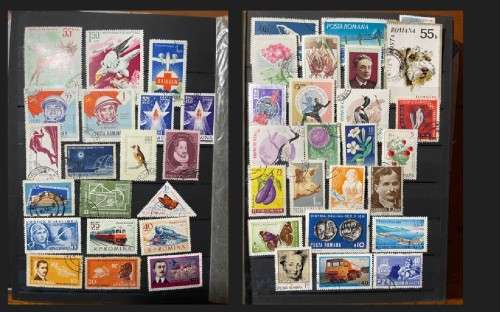A5 Stockbook filled with stamps from Romania