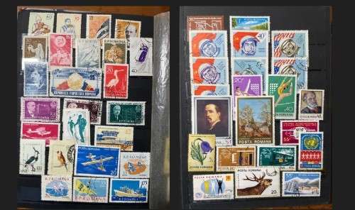 A5 Stockbook filled with stamps from Romania